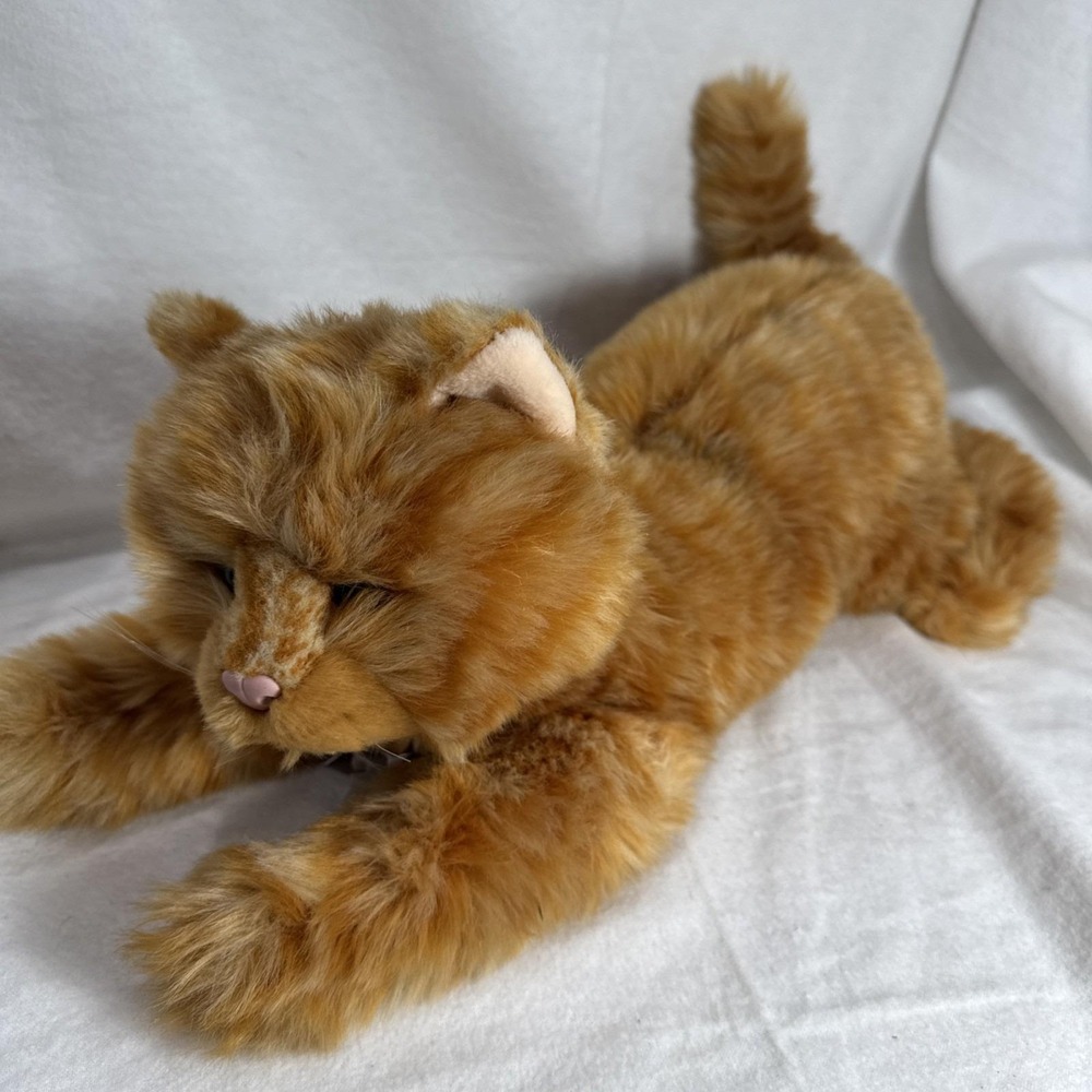 Russ Berrie Abby Ginger Tabby Plush Cat Stuffed Animal RARE HTF Item #4462 vtg